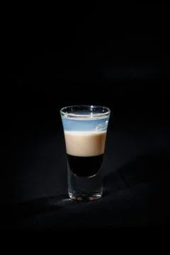 Cocktail on a black background Stock Photos