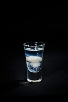 Cocktail on a black background Stock Photos