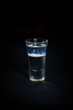 Cocktail on a black background 스톡 사진