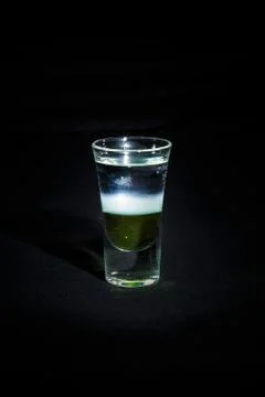 Cocktail on a black background Stock Photos