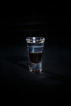 Cocktail on a black background Stock Photos