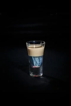 Cocktail on a black background Foto stock