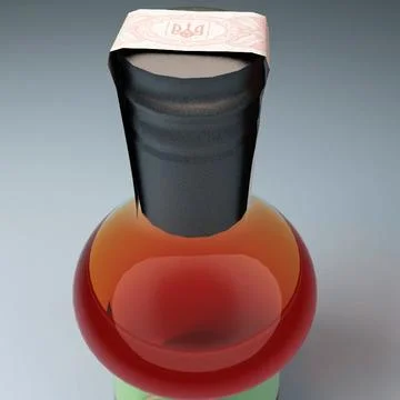 Cocktail bottle Ale 3D Model