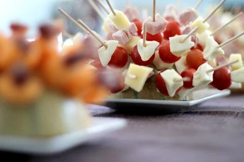 Cocktail brochettes Stock Photos