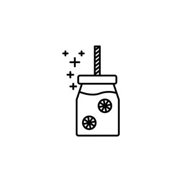 Cocktail in a can icon. Element of new year oarty outline icon. Thin line icon Stock Illustration