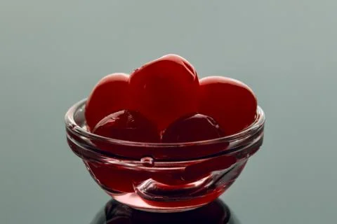 Cocktail cherries without branches Stock Photos
