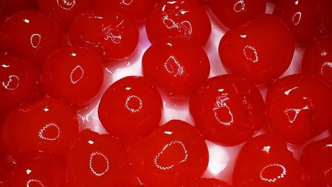 Cocktail cherry cherries closeup texture rotating video background Stock Footage 113147368