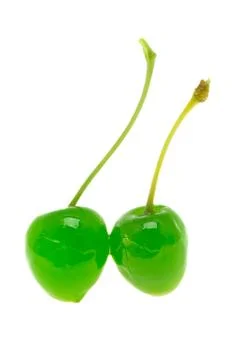Cocktail cherry isolated Stock Photos