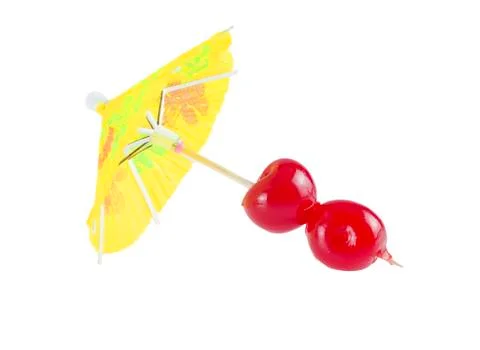 Cocktail cherry. Stock Photos