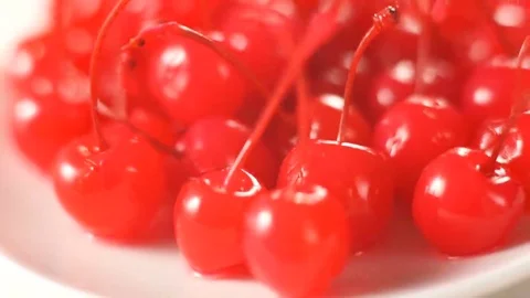 Cocktail cherry rotation Stock Footage 69248305