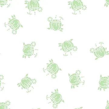 Cocktail coconut coco glyph seamless pattern Stockillustratie