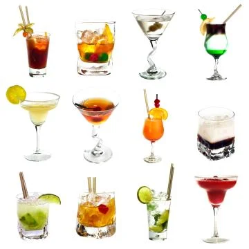 Cocktail collection Foto stock