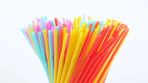 A cocktail colored stick Stock Footage