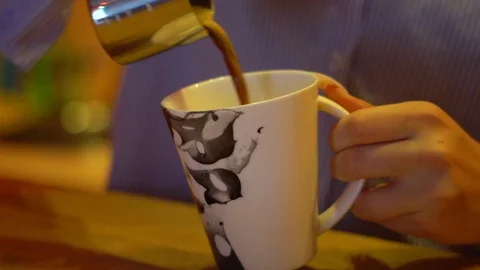 Cocktail with cream is on the bar Stock Footage 120237828