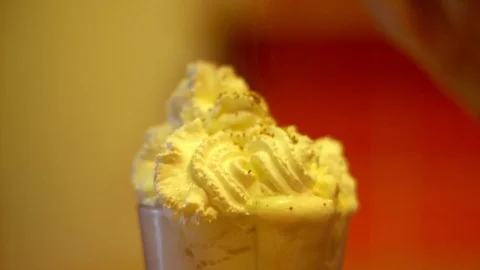 Cocktail with cream is on the bar Stock Footage 120726783