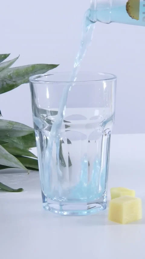 Cocktail Drink Pineapple Fruit Vertical Footage Stock Footage 221931582