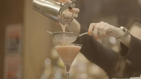 Cocktail Drink Pouring Stock Footage 167983608