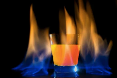 Cocktail flame Stock-Fotos