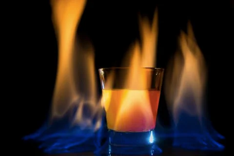Cocktail flame Stock Photos