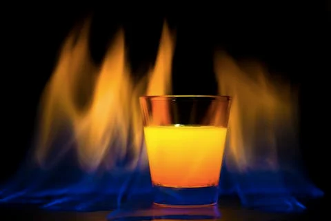 Cocktail flame Stock Photos