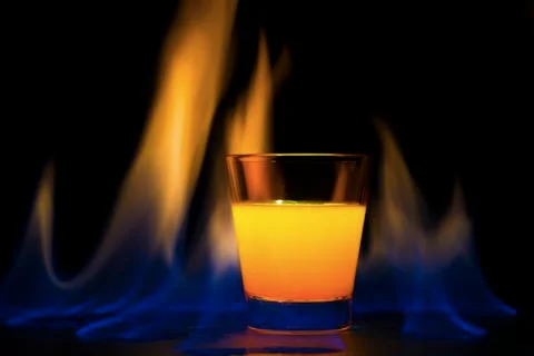 Cocktail flame Stock Photos
