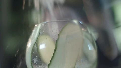 Cocktail glass Stock Footage 129087143