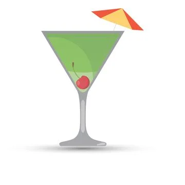 Cocktail glass Stock Illustration