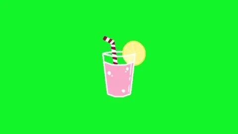 Cocktail on green screen background Vídeo Stock 330216596