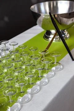 The cocktail has not yet started Stock Photos