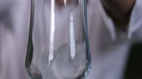 Cocktail with ice closeup Video stock 58033495