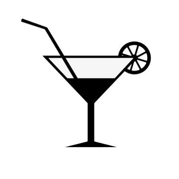 Cocktail icon Illustrazione stock