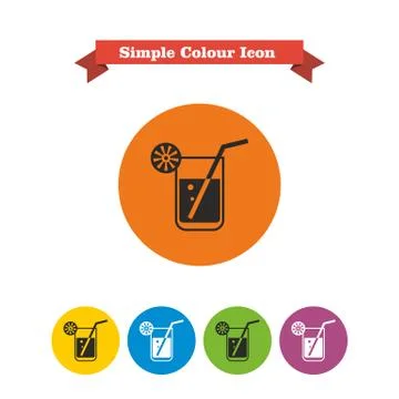 Cocktail icon 스톡 일러스트