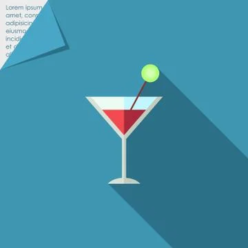 Cocktail icon Stock Illustration