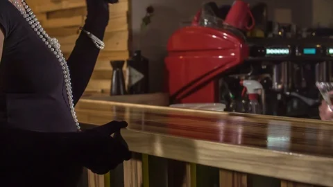 Cocktail for the lady Stock Footage 112200820