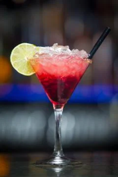 Cocktail with lemon Stock Photos