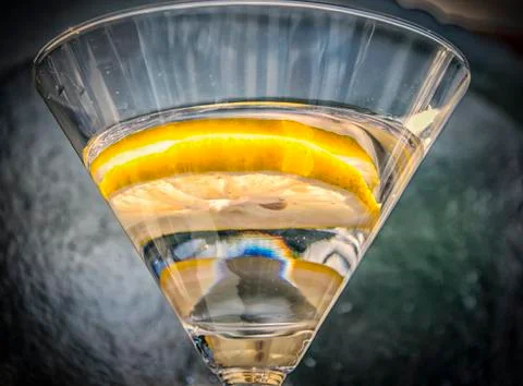 Cocktail with a Lemon Stock Photos