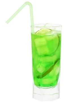Cocktail with lime Stock Photos