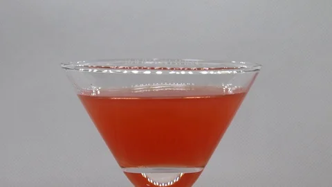 Cocktail Making - Dropping Garning on Drink Stock Footage 110417310