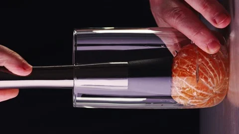 Cocktail Making Process Vertical Video Close Up Stock Footage 228721171