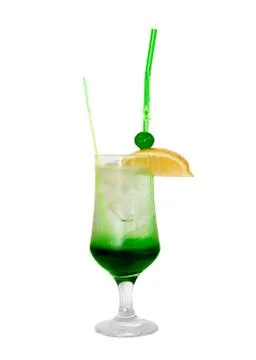 Cocktail with mint isolated Stock Photos
