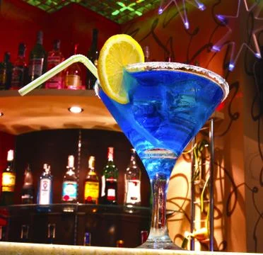Cocktail - a mix of various drinks. Sometimes alcoholic drinks Stock Photos