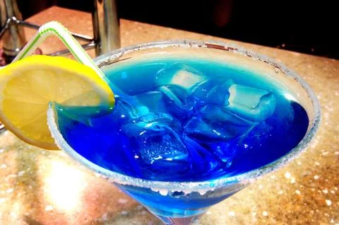 Cocktail - a mix of various drinks. Sometimes alcoholic drinks Stock Photos
