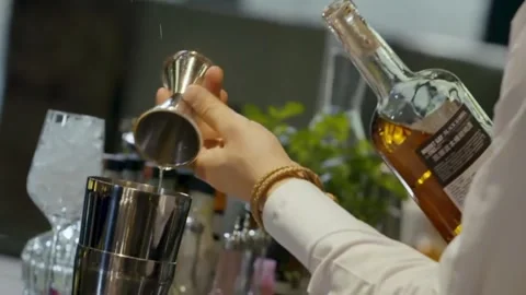 Cocktail Mixing Stock Footage 308228570