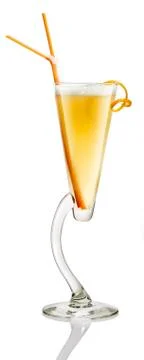 Cocktail with orange Stock Photos