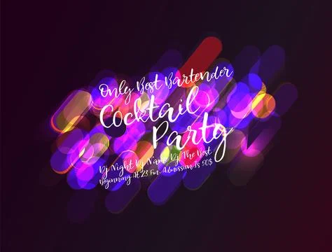 Cocktail party. Vector illlustration Stock Illustration