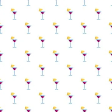 Cocktail pattern forming elegant seamless background design 스톡 일러스트