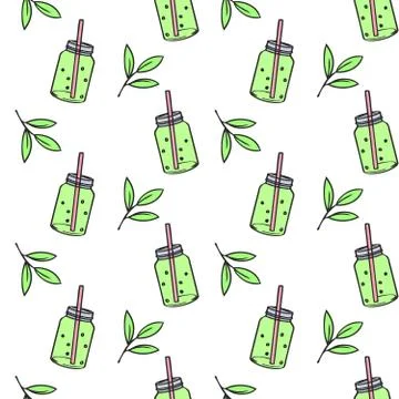 Cocktail pattern Stock Illustration