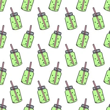 Cocktail pattern Stock Illustration