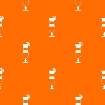 Cocktail pattern seamless Stock Illustration