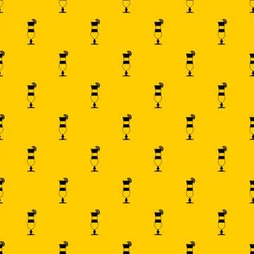 Cocktail pattern vector Stock Illustration